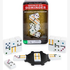 Double 6 Dominoes Tin